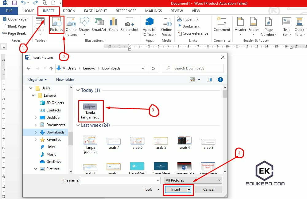 Cara membuat tanda tangan di Microsoft Word 1
