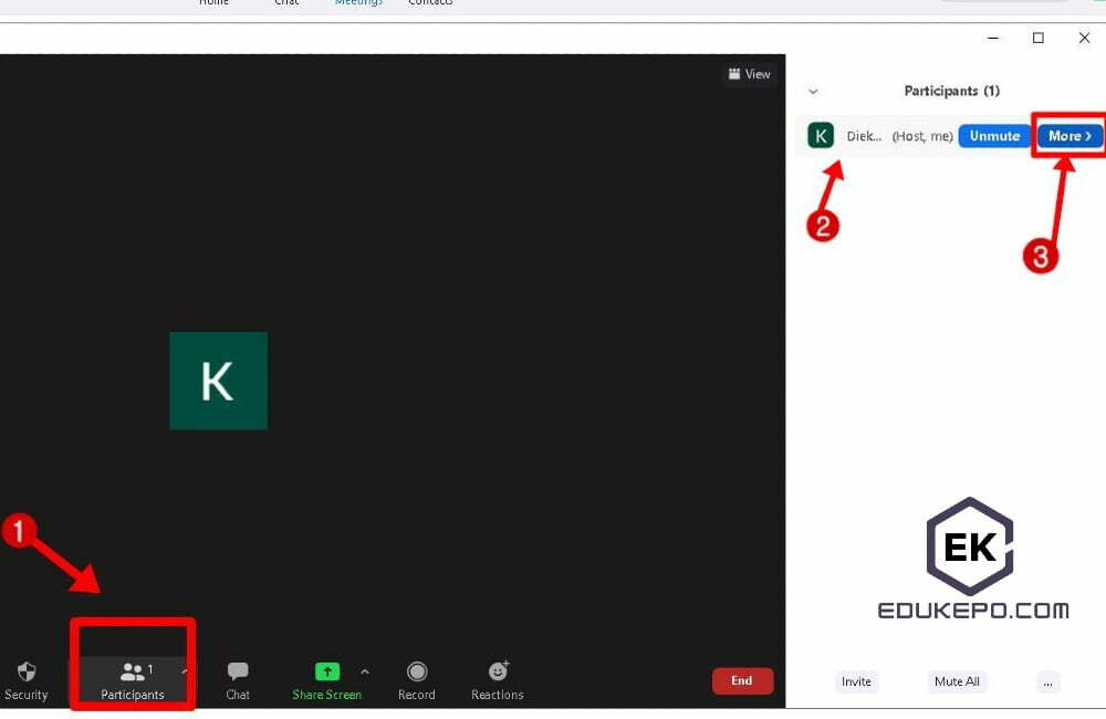 Ganti Foto dan nama di zoom