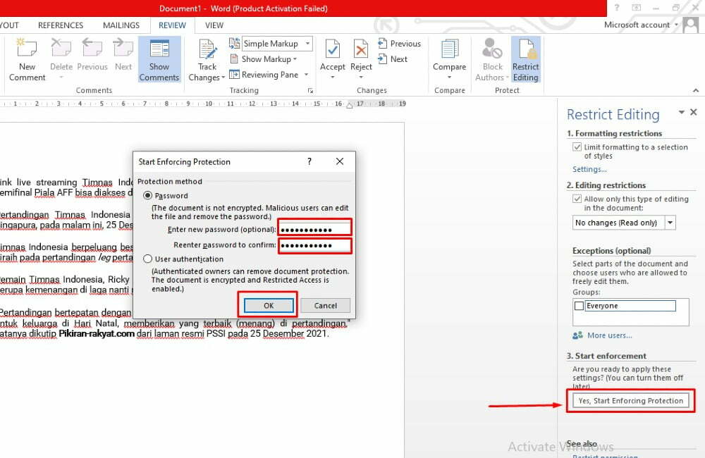Kunci dokumen Word sehingga tidak dapat disalin dan diedit