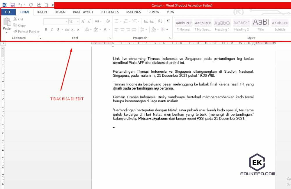 Kunci dokumen Word sehingga tidak dapat disalin dan diedit