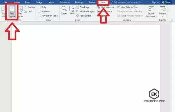Membuat kop surat manual di Ms Word 1
