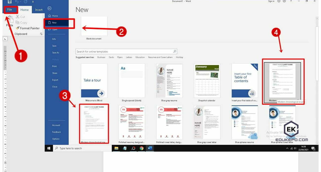 Membuat Kop surat di Ms Word