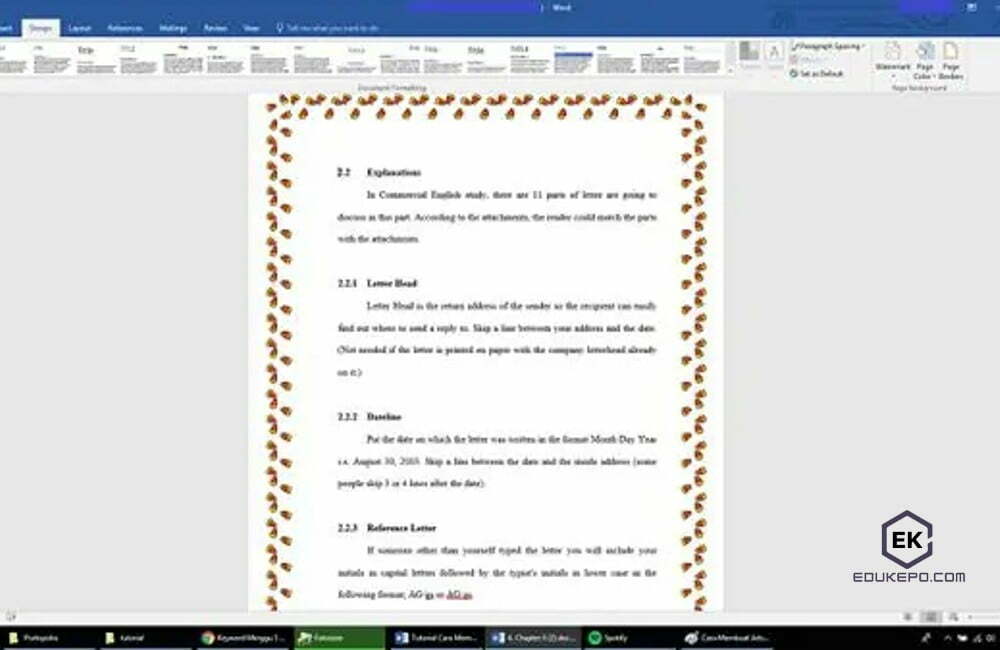 Cara membuat Arts Borders