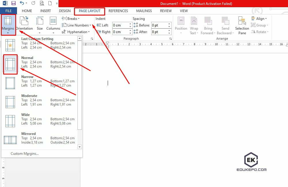 Cara Megatur Ukuran Kertas Di Microsoft Word