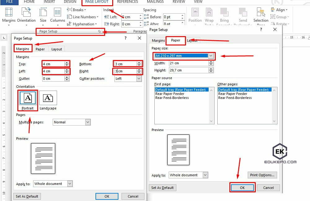 Cara Megatur Ukuran Kertas Di Microsoft Word