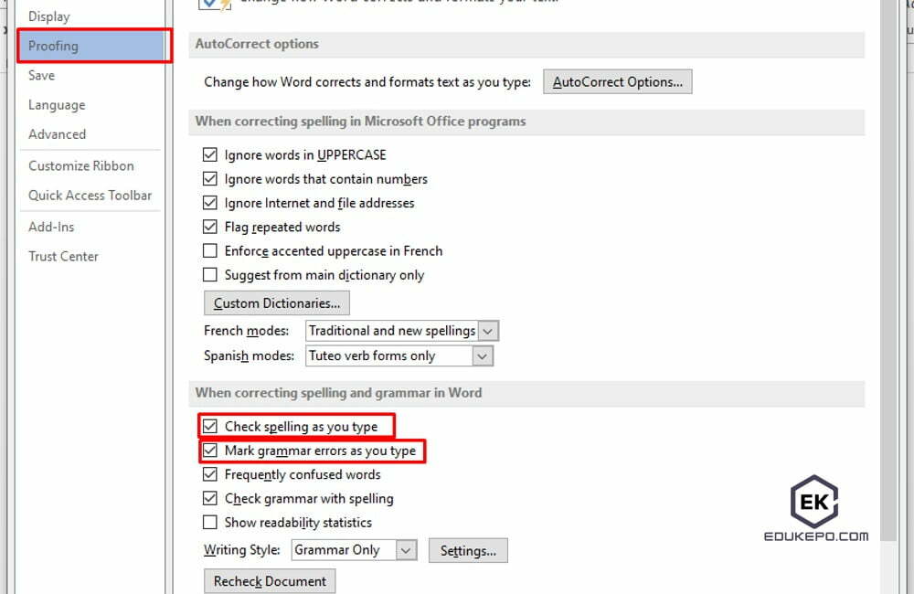 menghilangkan garis merah 3