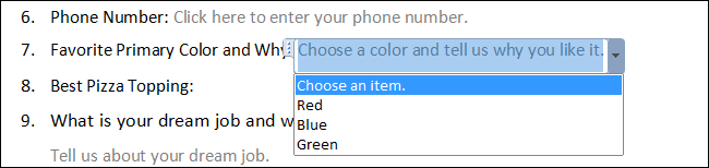 Cara Membuat Formulir yang dapat diisi dengan Microsoft word