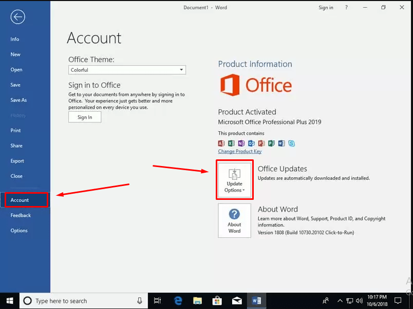 Cara Update Microsoft Word