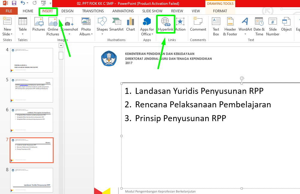 Cara Membuat Situs Hyperlink, File dan Slide di PowerPoint