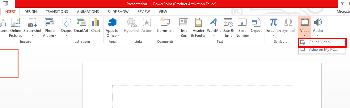 Cara Menambahkan Video dari Internet