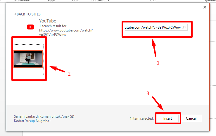Cara Menambahkan Video dari Internet