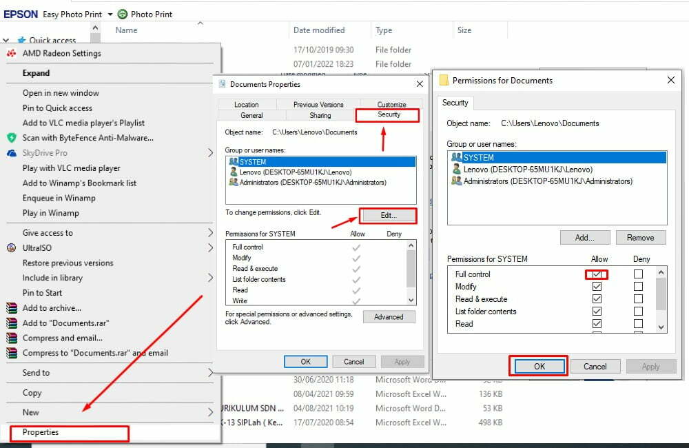 Ubah Pengaturan Permission Pada Drive