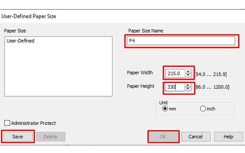 Cara Menambahkan Ukuran Kertas F4 di Komputer