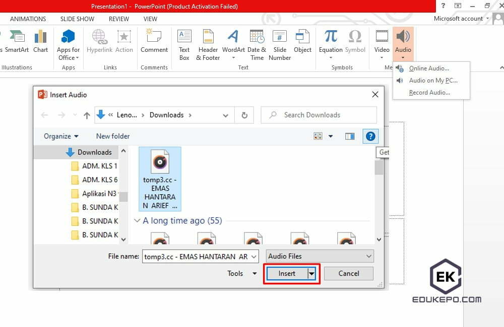 Cara Memasukkan Lagu ke Powerpoint
