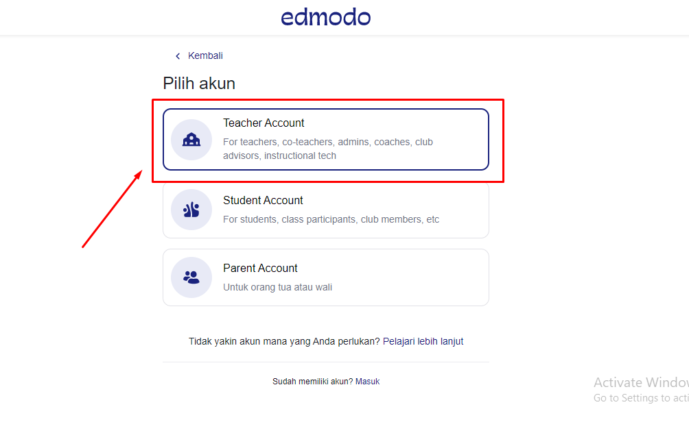 1. Cara Mendaftar Akun Edmodo Untuk Guru