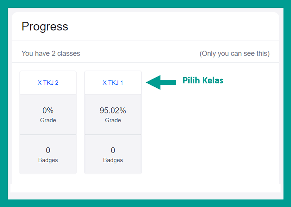 Mengetahui Nilai Tugas
