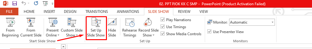Cara Membuat Slide Berjalan Sendiri di Powerpoint