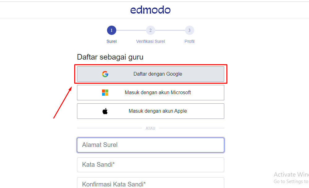 1. Cara Mendaftar Akun Edmodo Untuk Guru