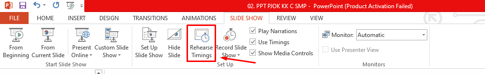 Cara Membuat Slide Berjalan Sendiri di Powerpoint