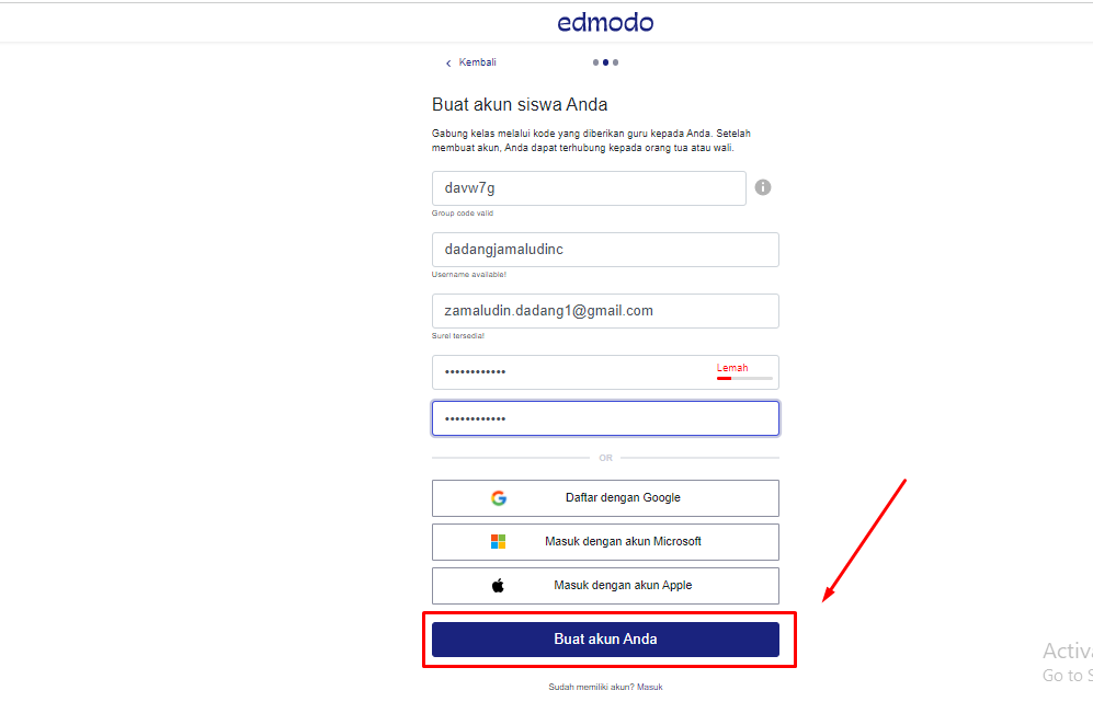 Cara Mendaftar Akun Edmodo Untuk Siswa