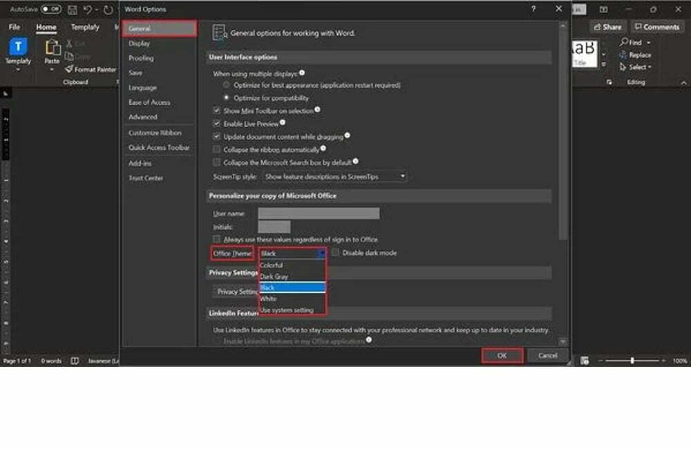 6. Dapat bekerja dengan mode gelap
