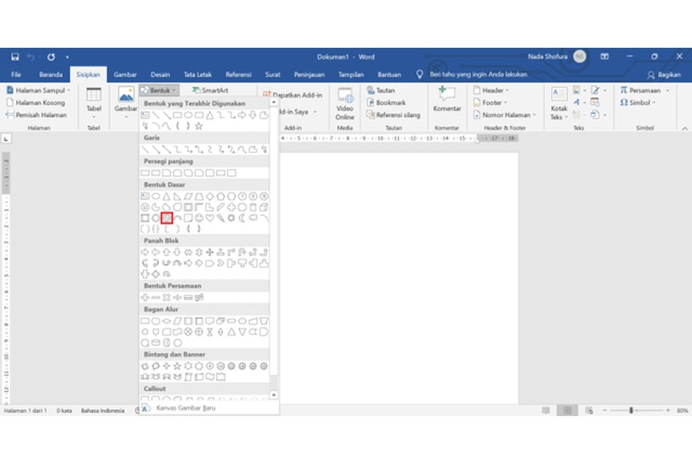 Cara membuat stempel di Word 2016 dan yang lainnya