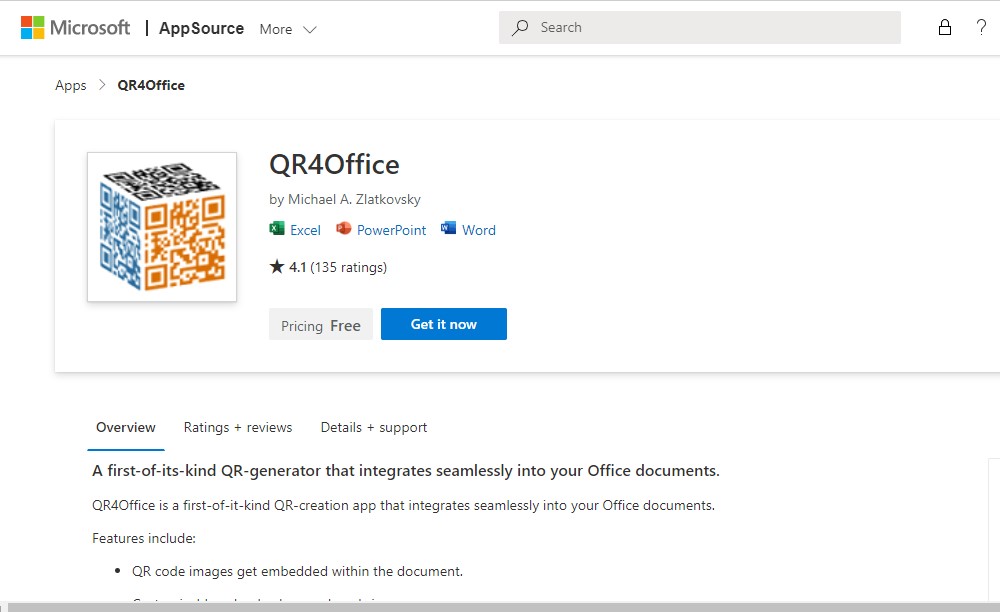 Unduh add-in QR4Office