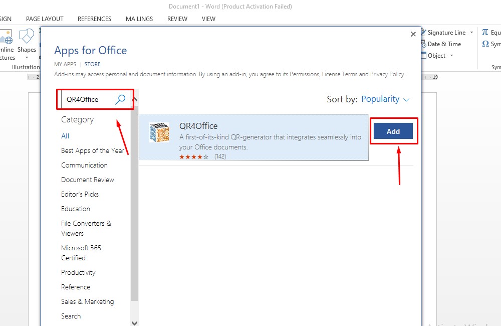 Cara lain untuk mengunduh QR4Office