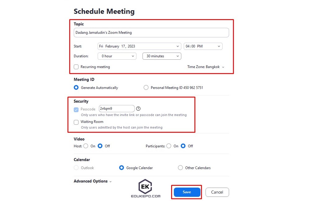 Cara zoom 40 menit lebih
